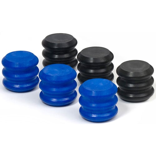 Stinger Bump Stop Replacement Inserts Includes 3 Black Inserts & 3 Blue Inserts