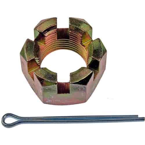Spindle Nut Kit 7/8-14 - Contents Castellated Nut and Cotted Pin