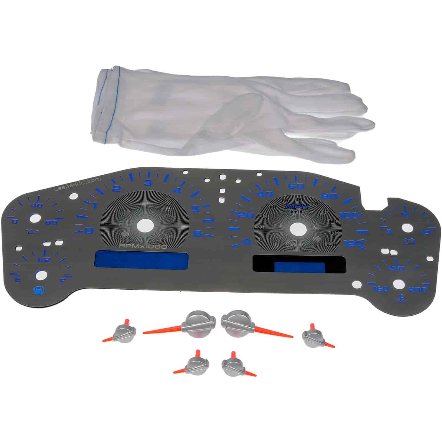Instrument Cluster Upgrade Kit - Stainless Steel W/ Trans Temp