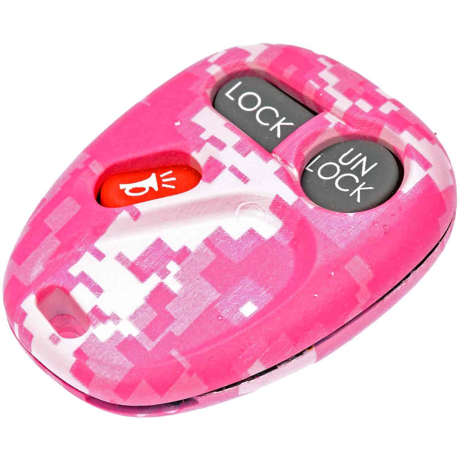 Keyless Remote Case Replacement Pink Digital Camouflage