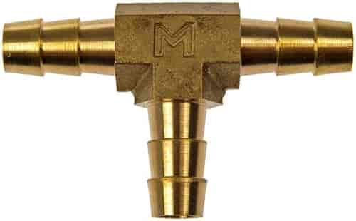 Brass Fuel Hose Tee Connector 5/16"