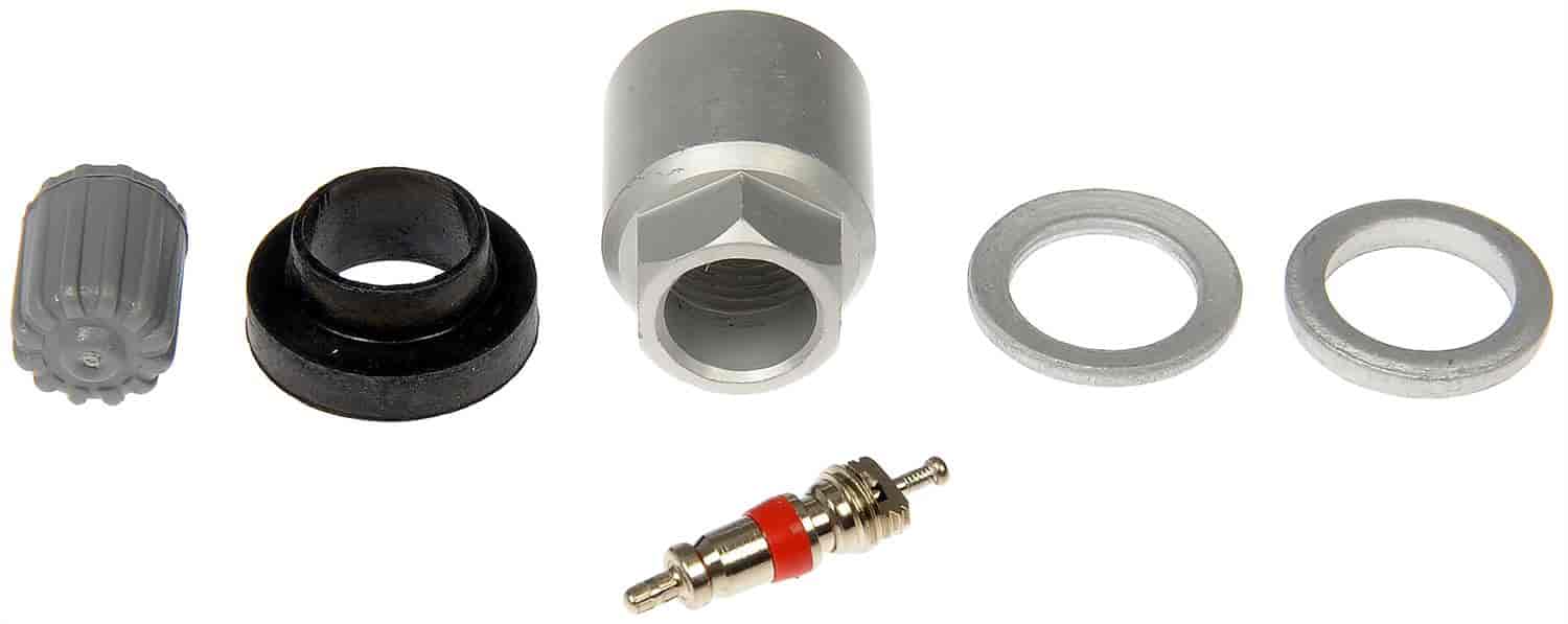 TPMS Service Kit - Replacement Grommet Washers Valve Core and Cap