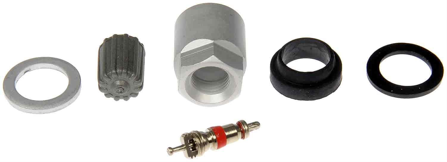 TPMS Service Kit - Replacement Grommets Washer Valve Core and Cap