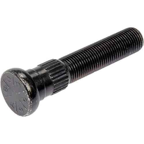 9/16-18 Serrated Wheel Stud - .658 In. Knurl 3 In. Length Ol Part For 610-283