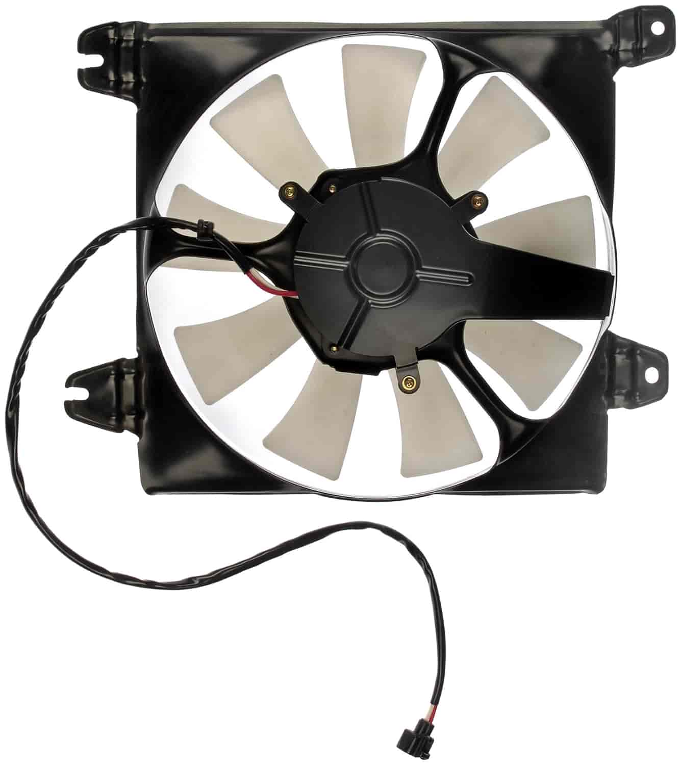 Radiator Fan Assembly without Controller: Chrysler Sebring Coupe, Dodge Stratus Coupe, 2001-2005 Mitsubishi Eclipse Coupe