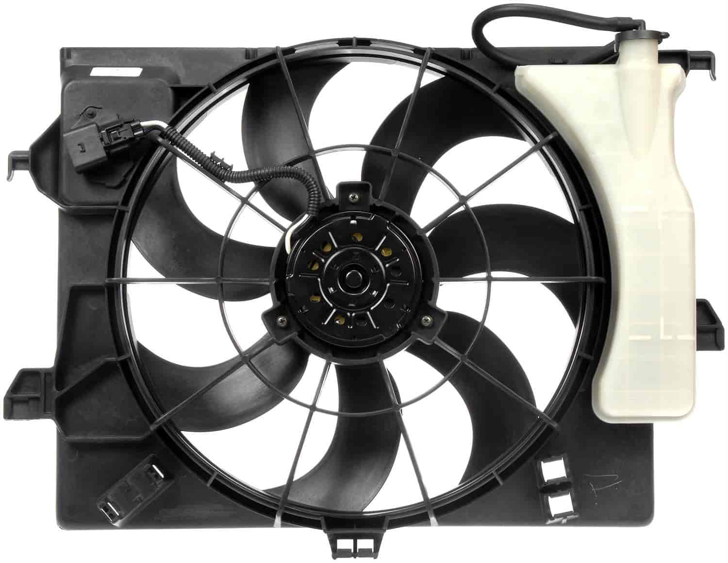 Radiator Fan Assembly without Controller 2012-2013 Hyundai Accent, 2012-2014 Hyundai Veloster, 2012-2017 Kia Rio