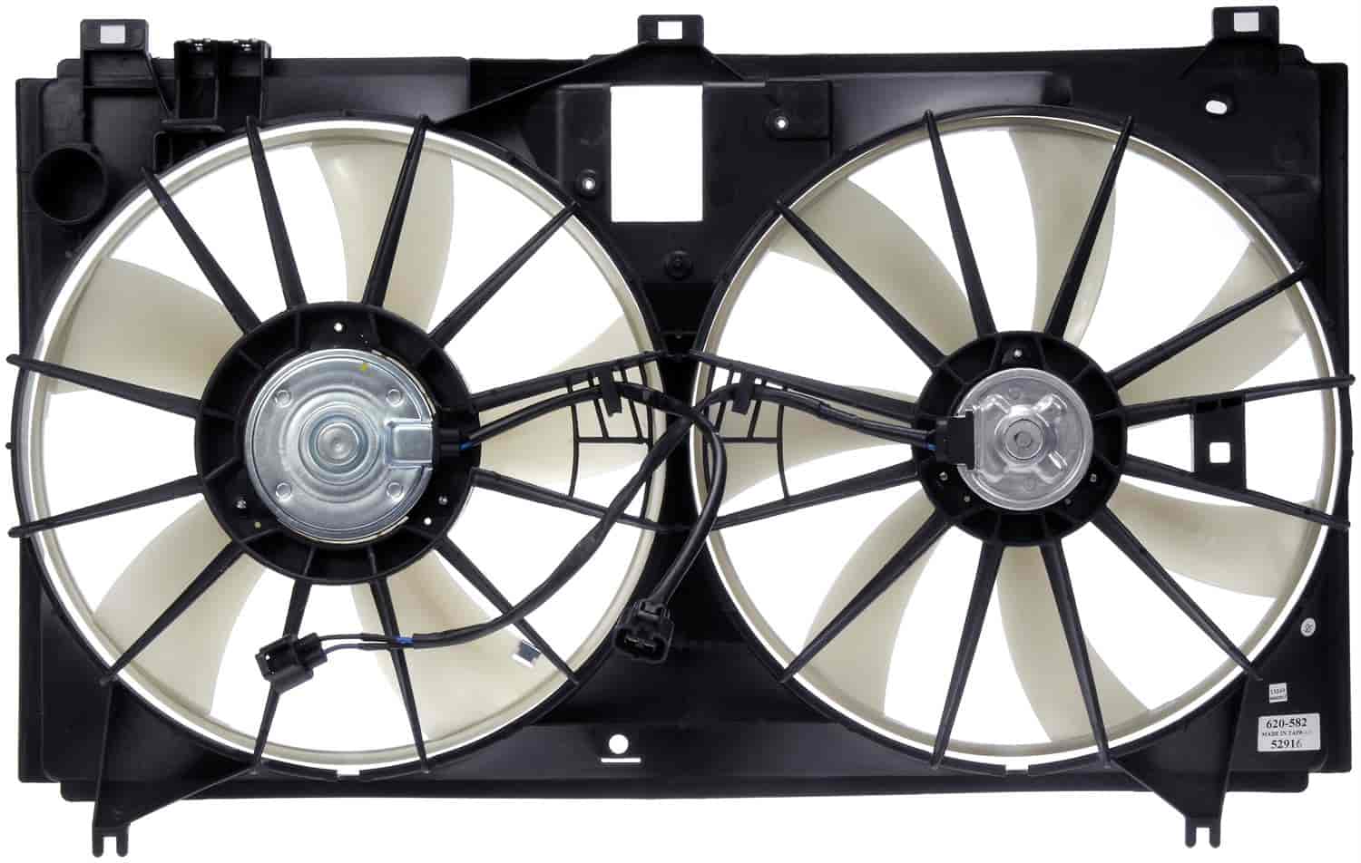 Dual Fan Assembly without Controller