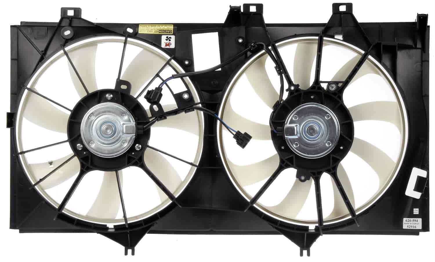 Dual Fan Assembly Without Module