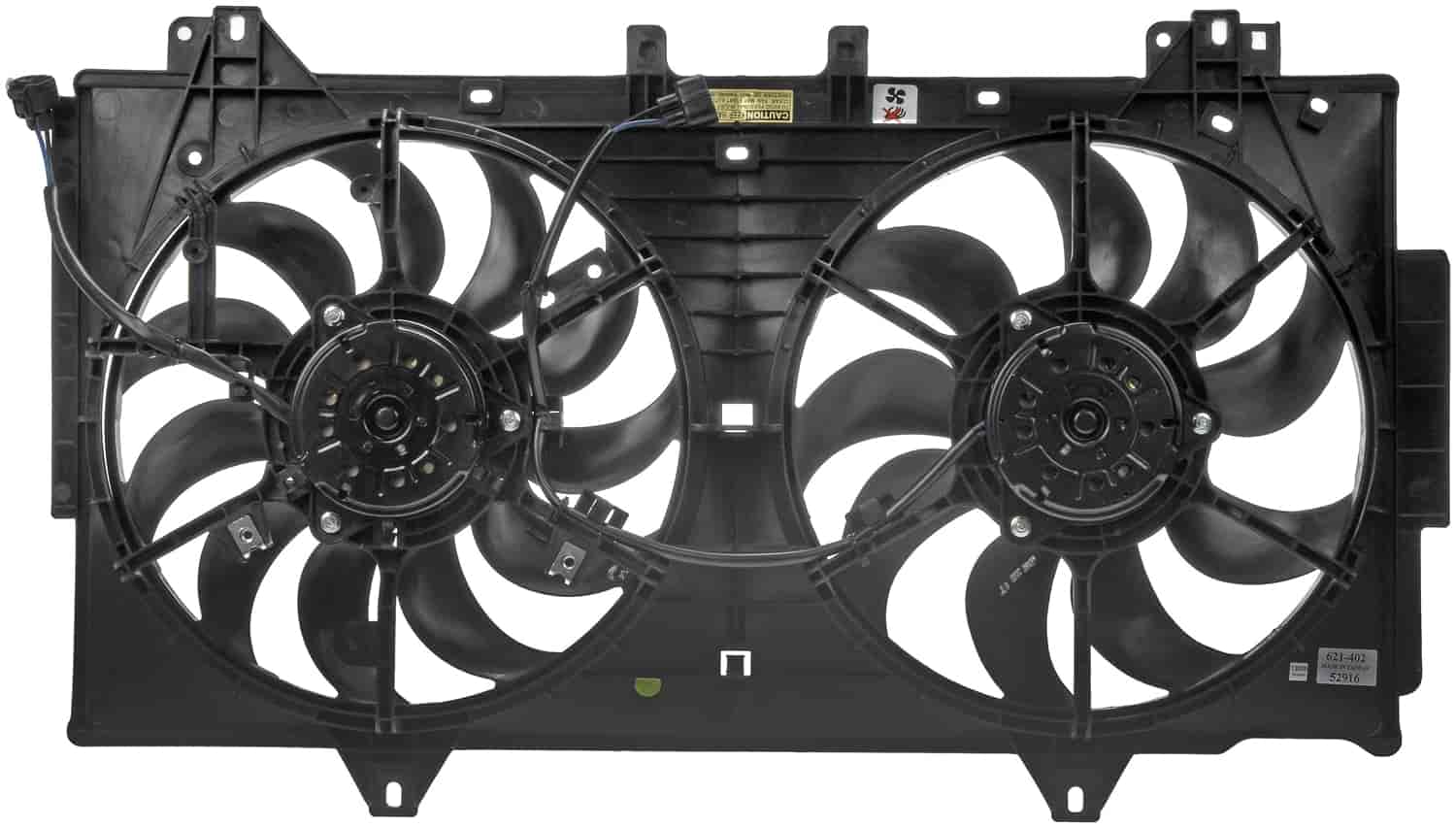 Dual Fan Assembly Without Controller