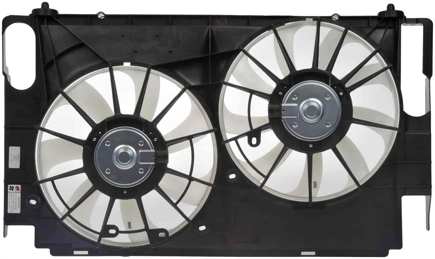 DUAL FAN ASSEMBLY WITHOUT