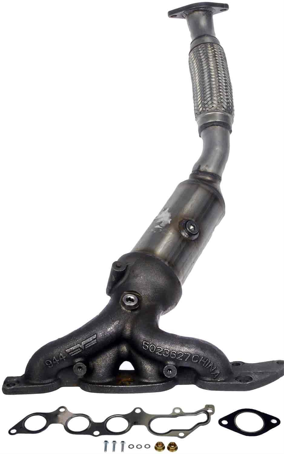 Cast Exhaust Manifold With Integrated Catalyic Converter