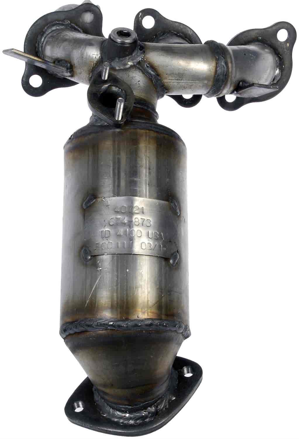Exhaust Manifold Converter - Tubular - Includes Gaskets