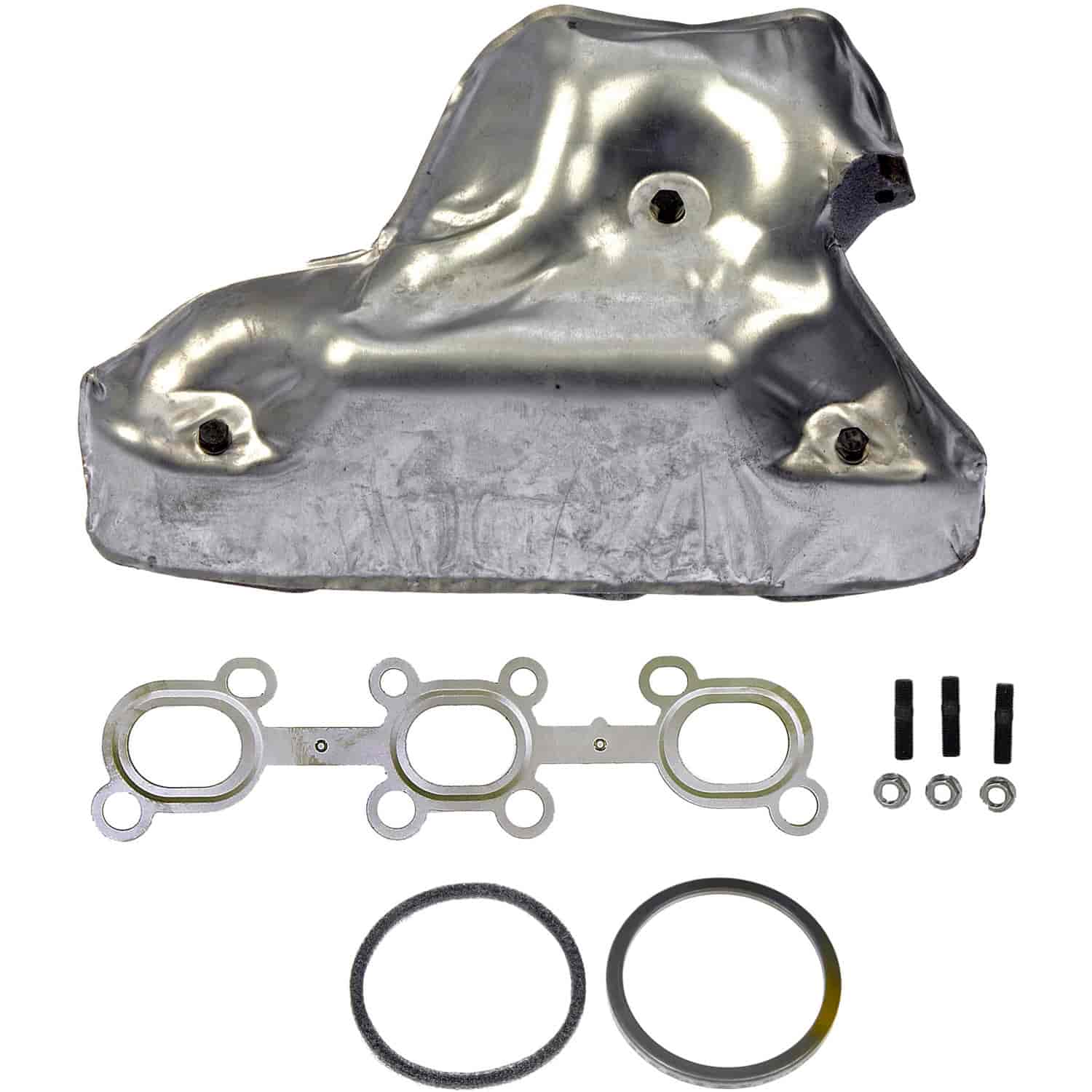 Cast Iron Exhaust Manifold. Includes Gaskets and Hardware to Downpipe