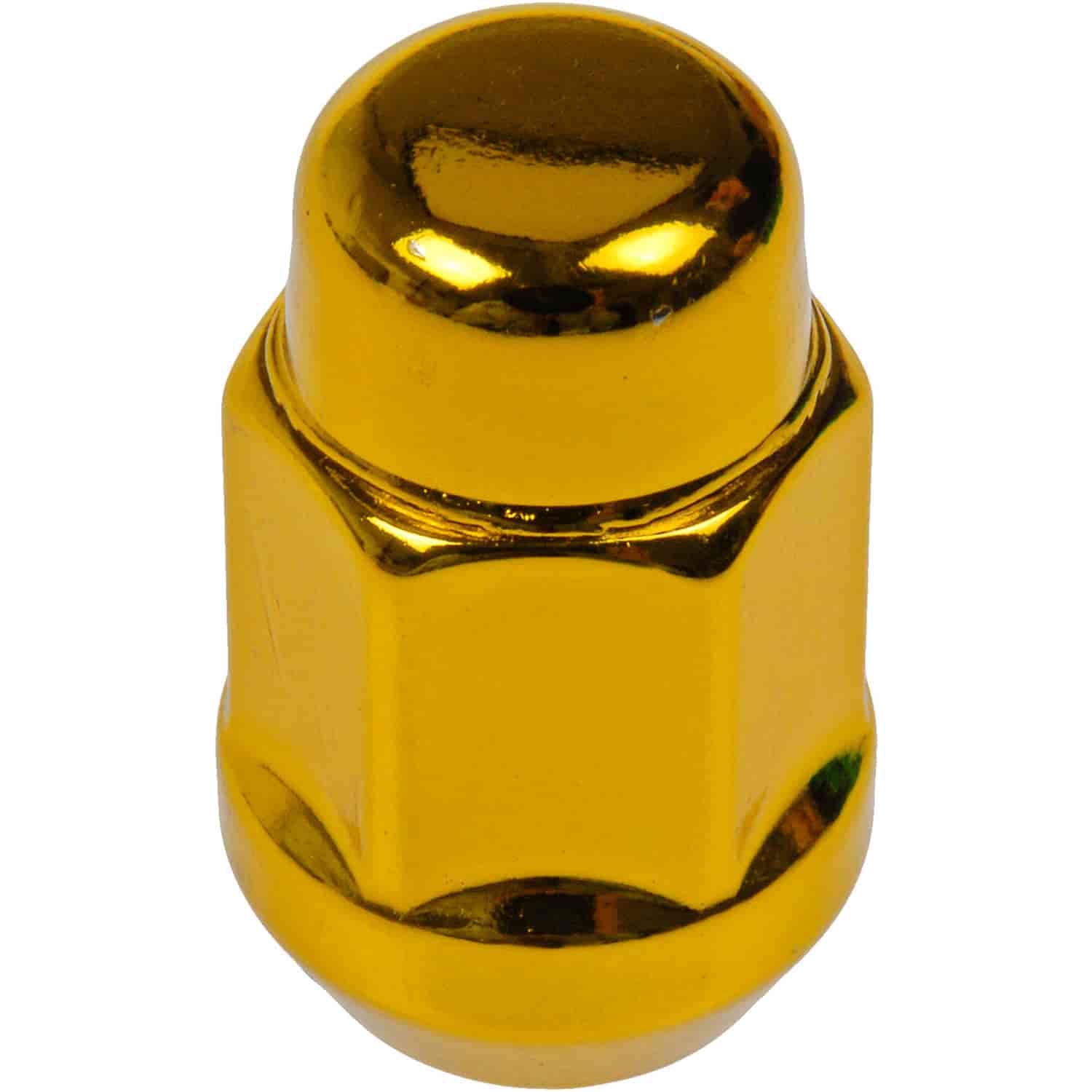 Gold Acorn Nut Lock Set M12-1.50