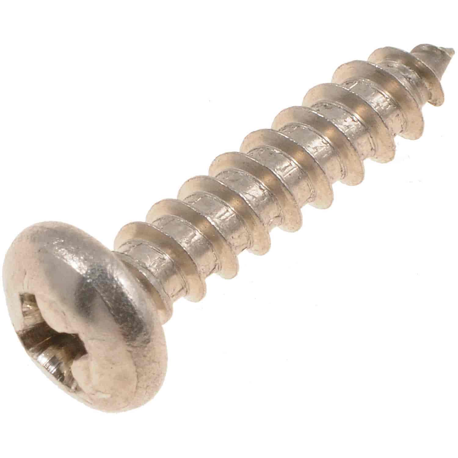 Screw-Stainless Steel-Phillips Pan Head-No. 8 x 3/4 In