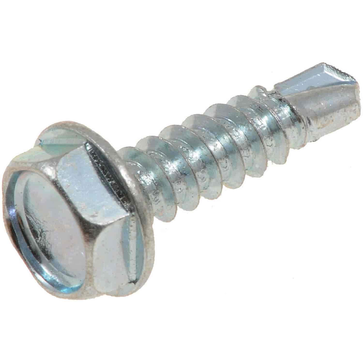 Self Tapping Screw-Hex Washer Head-No. 10 x 3/4 In.