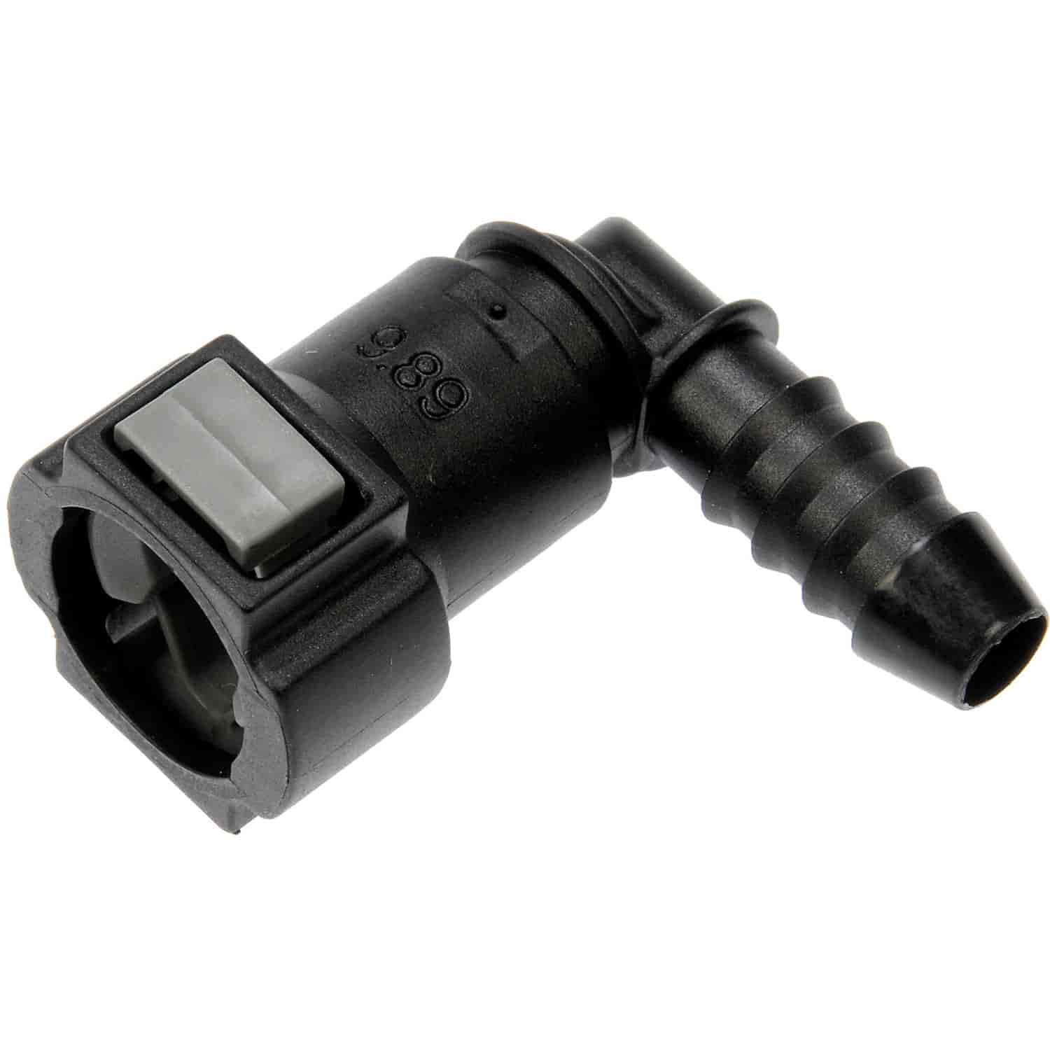 Quick Connector 10mm Steel TO 8mm Nylon 90