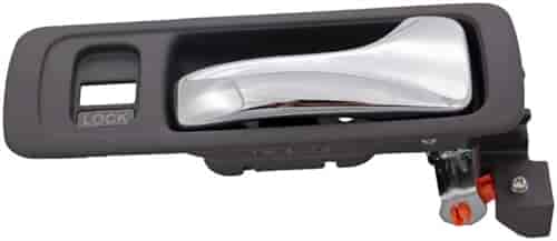 Interior Door Handle Front Right Chrome Lever/Gray Housing