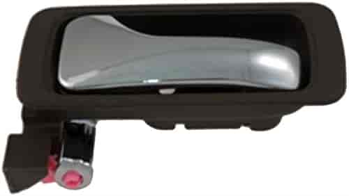 Interior Door Handle Rear Left Chrome Lever/Beige Housing