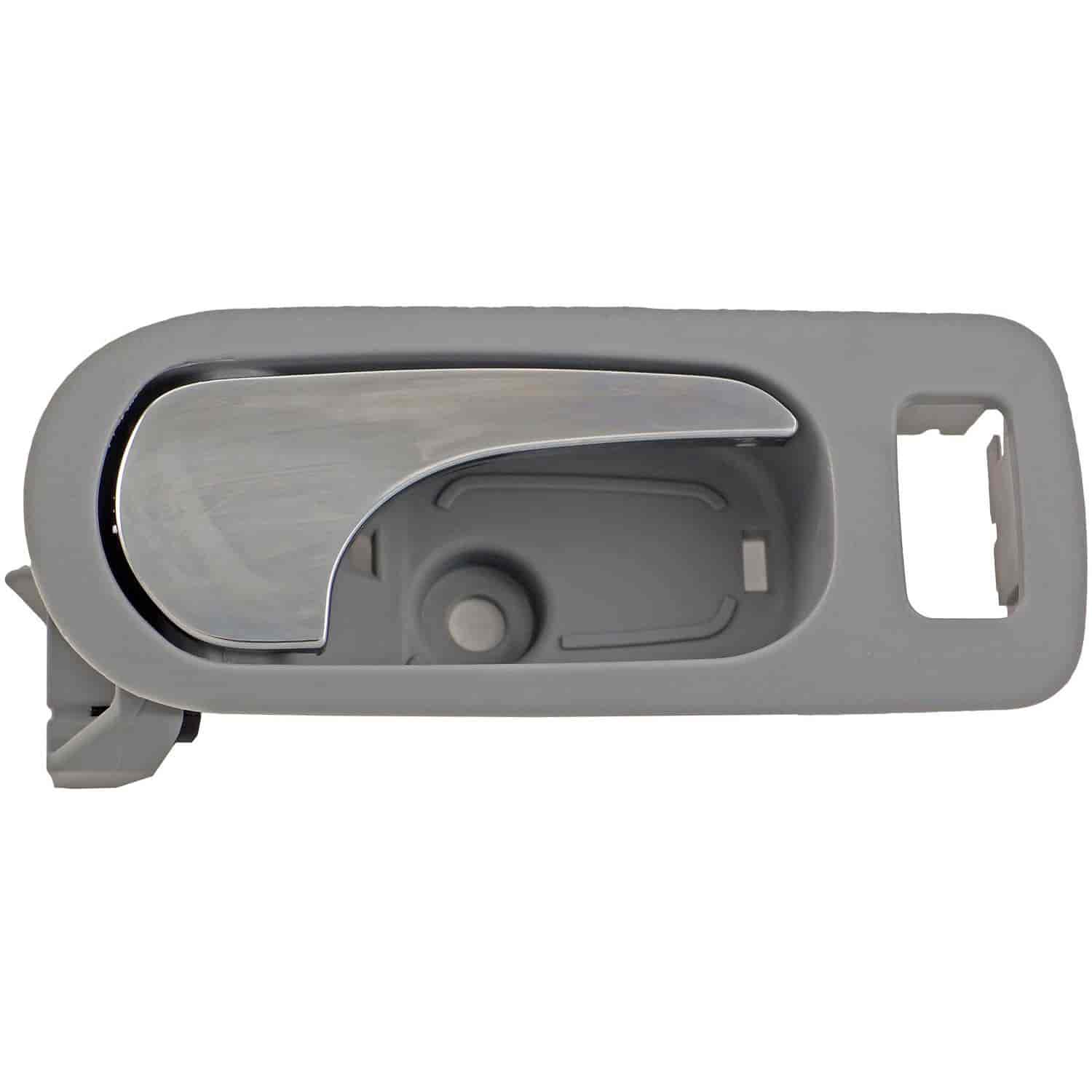 Interior Door Handle - Front Right - Chrome Lever+Gray Housing