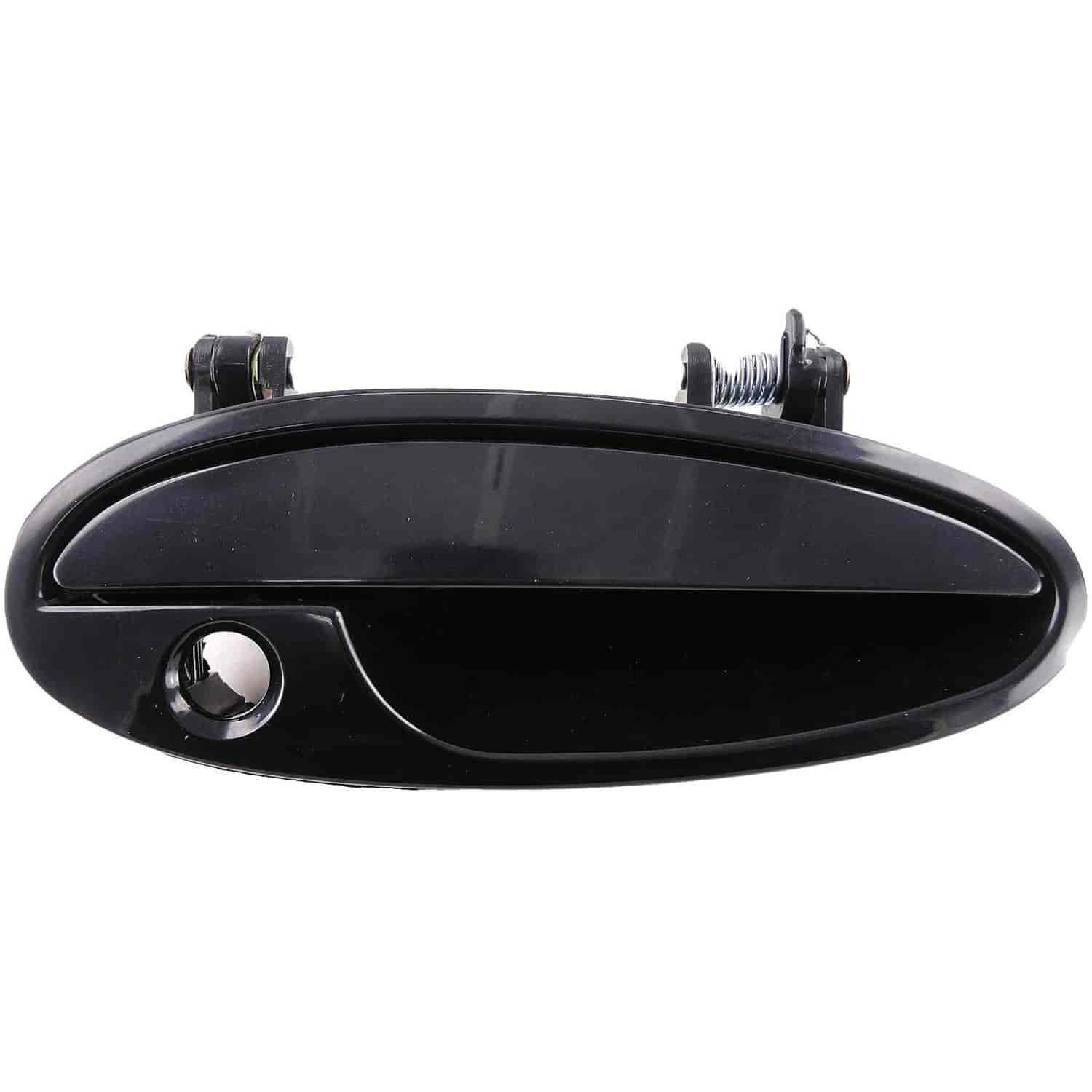 Exterior Door Handle Front Right Smooth Black /Keyhole