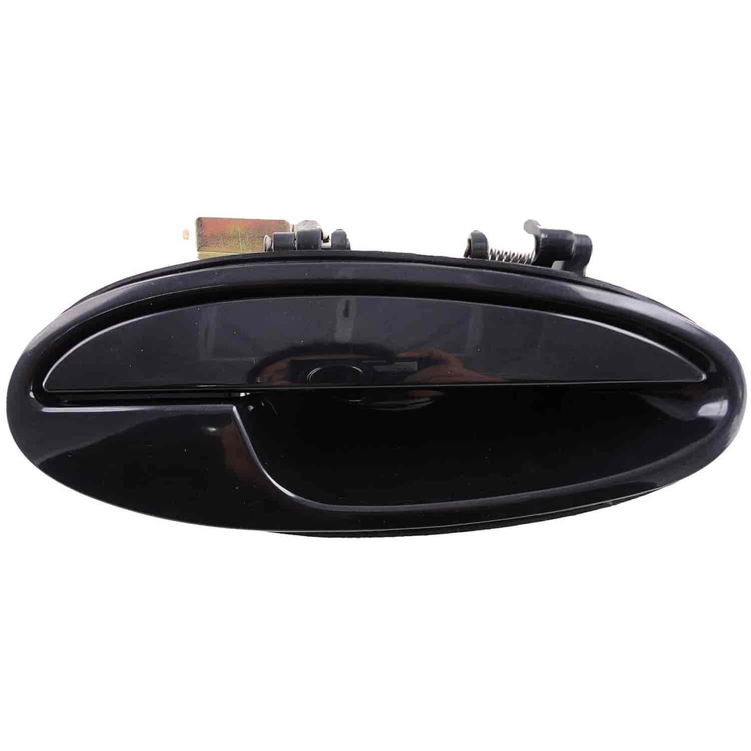 Exterior Door Handle Front Right Smooth Black Without Keyhole