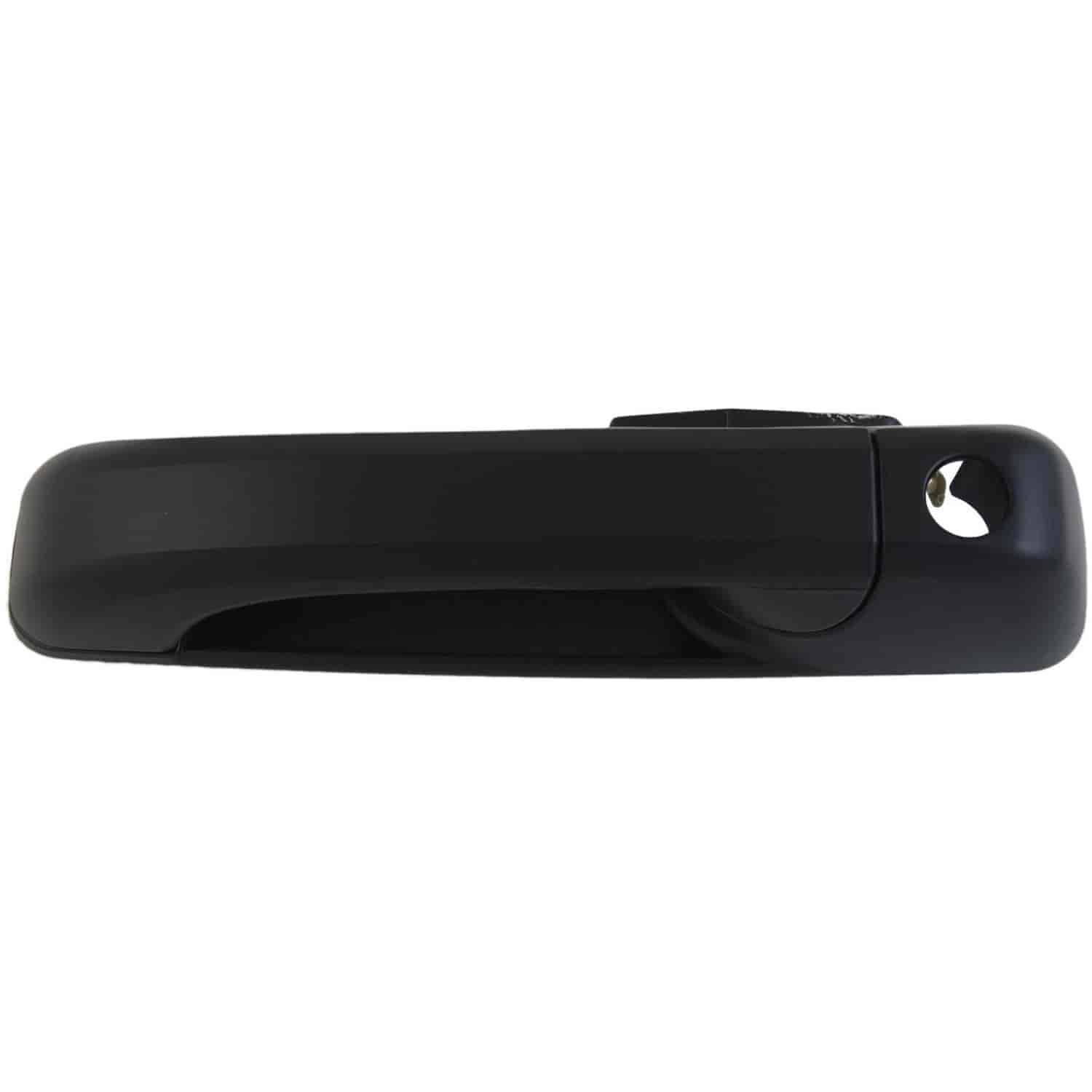 Exterior Door Handle Front LH Black Smooth Finish wo/Thatchum Alarm System