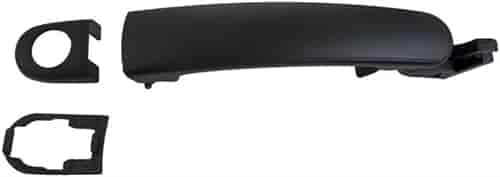 Exterior Door Handle Front Left With Keyhole Smooth Black