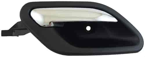 Interior Door Handle Front And Rear Right Chrome Lever Black Housing