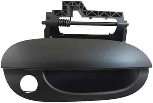 Exterior Door Handle Front Right With Keyhole Smooth Black