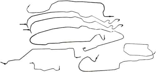 Stainless Steel Brake Line Kit 2002 Cadillac / 2000-2002 Chevy/GMC