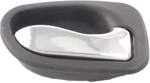 Interior Door Handle Front Or Rear Right Chrome Lever Gray Housing