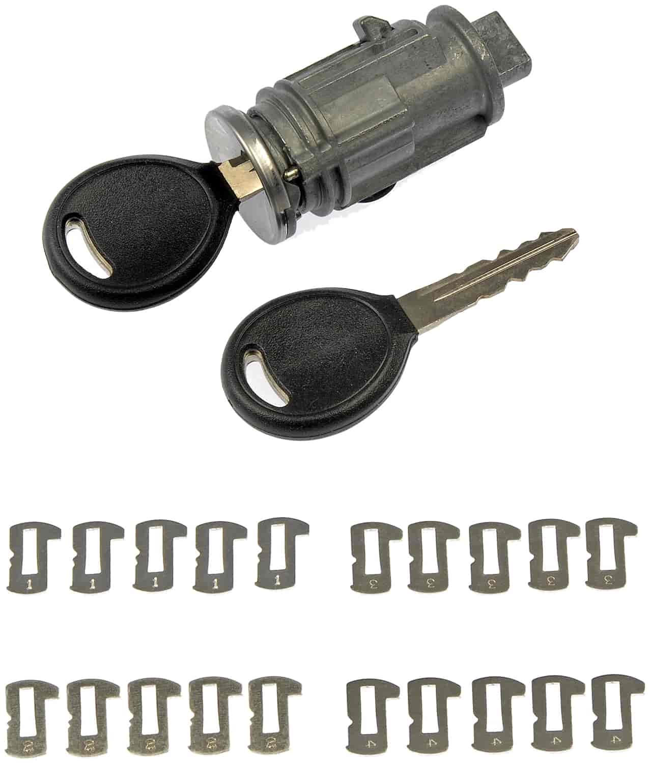 Ignition Lock Cylinder With Tumblers 1995-2008 Chrysler, 1997-2001 Plymouth, 1998-2006 Jeep, 1998-2010 Dodge