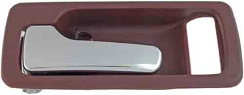 Interior Door Handle Front Left Without Power Lock Chrome/Red