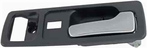 Interior Door Handle Front Right With Power Lock Chrome/Black