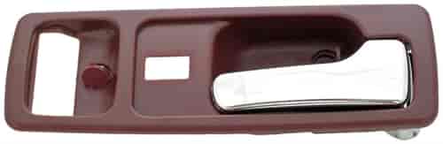 Interior Door Handle Front Right With Power Lock Chrome/Red