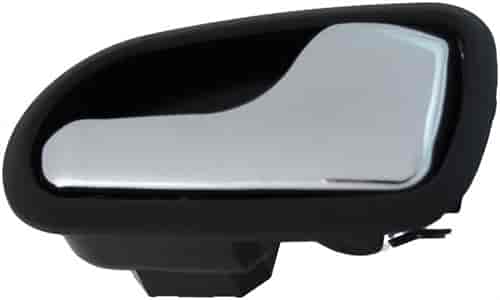 Interior Door Handle Front Or Rear Right Chrome Lever Black Housing