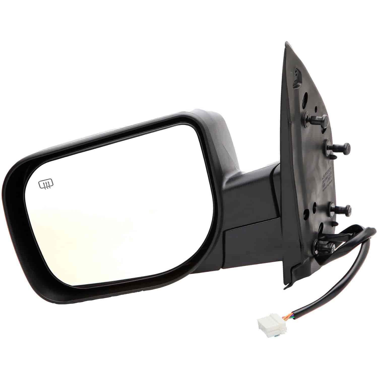 Side View Mirror Left Power Heated Memory Textured Cover