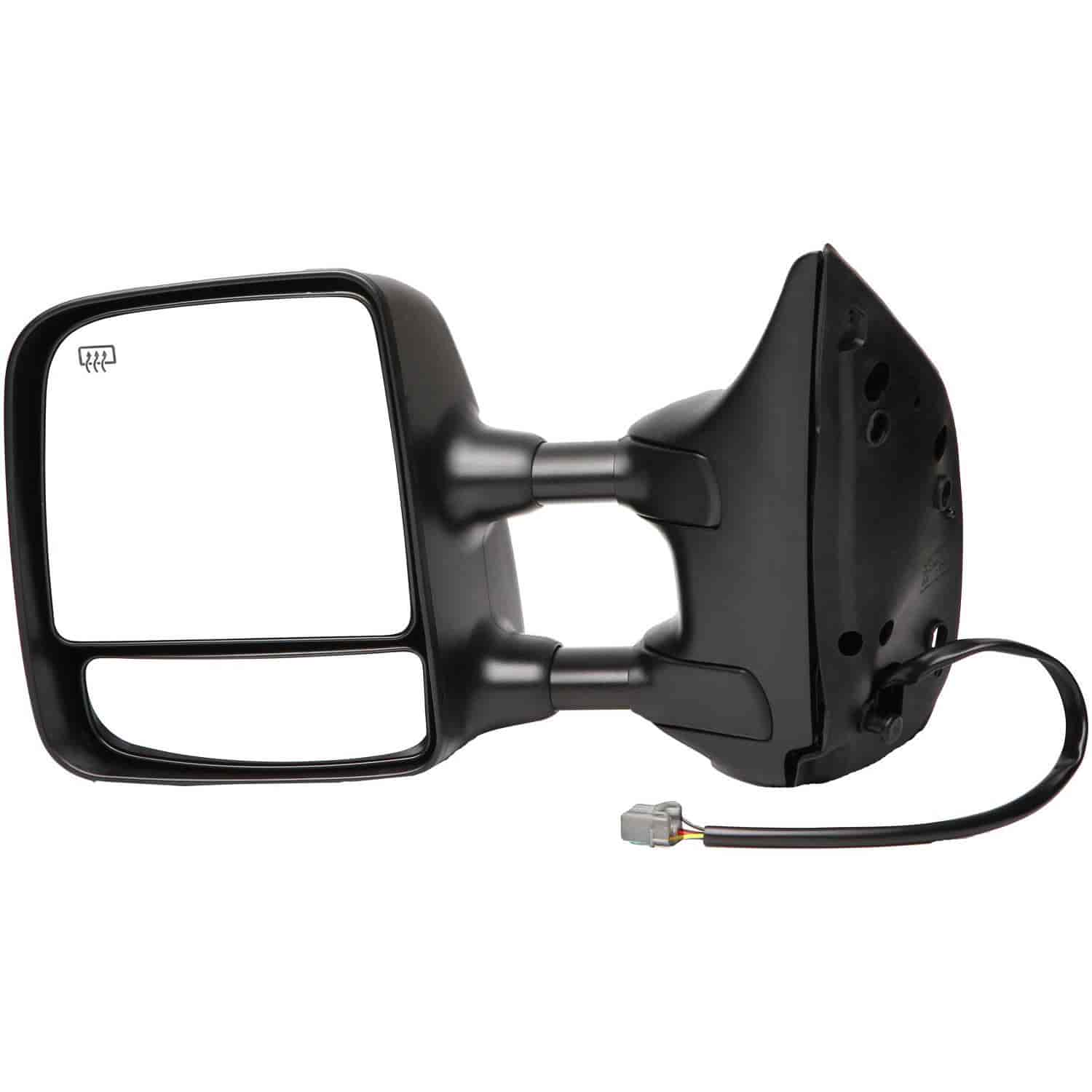 Side View Mirror Power Heated Black Left