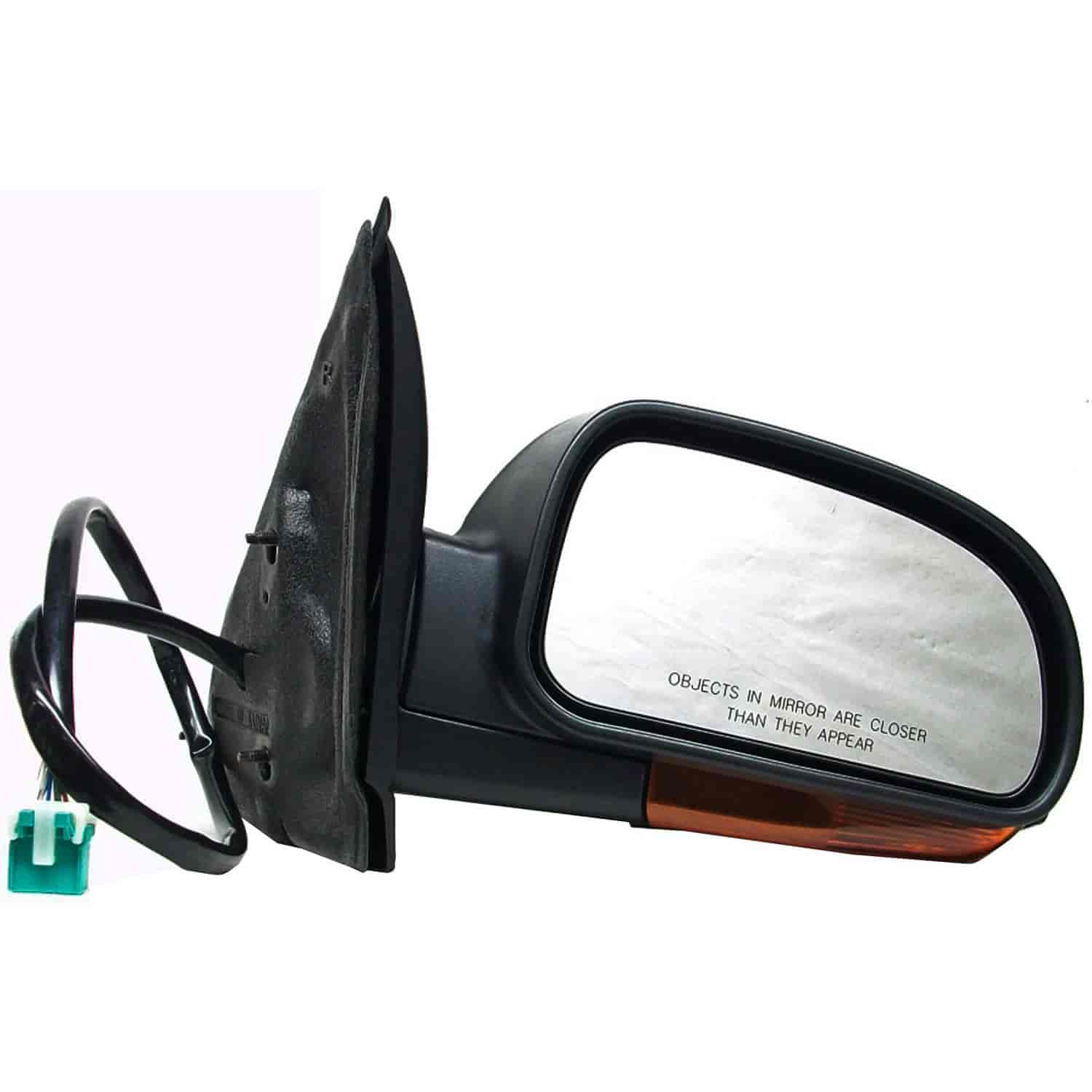Side View Mirror Right Power Manual Folding with Amber Lens
