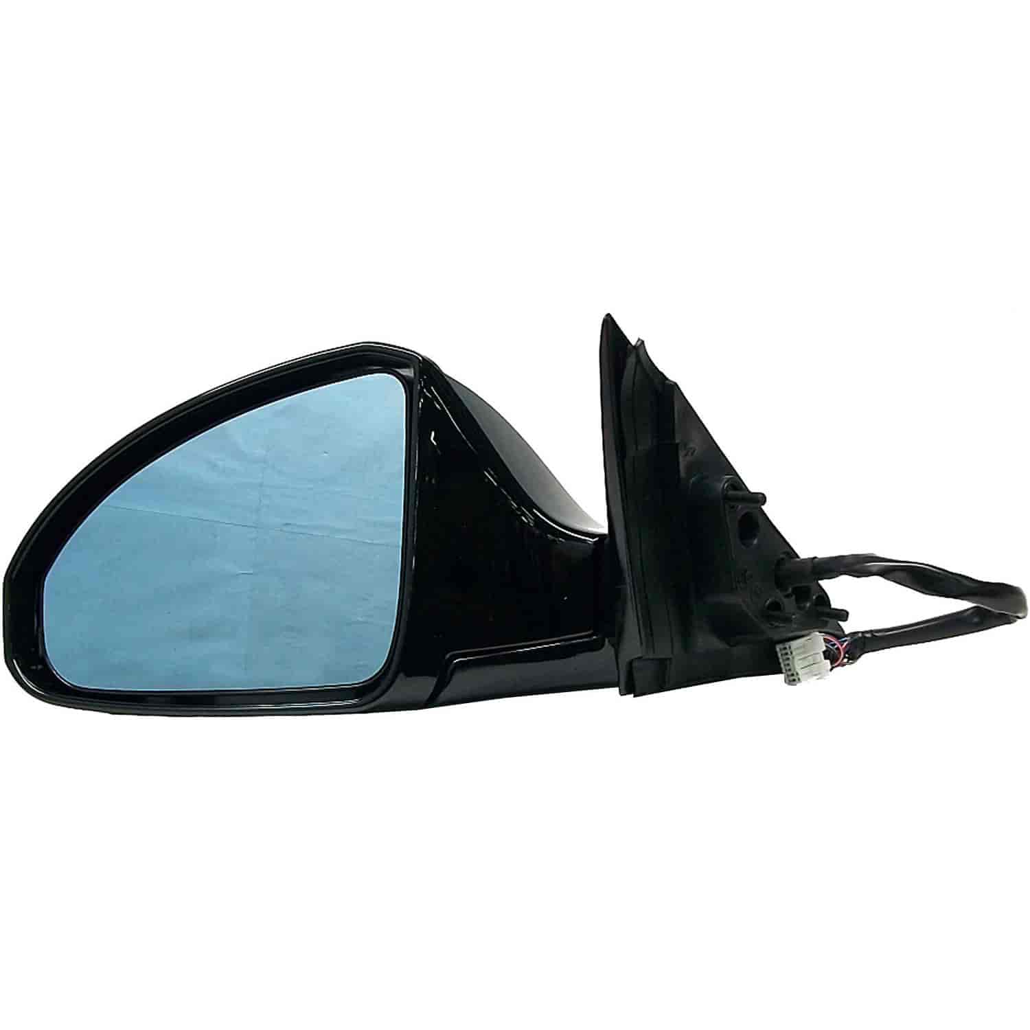 Side View Mirror Left Power with Memory Foldaway Black