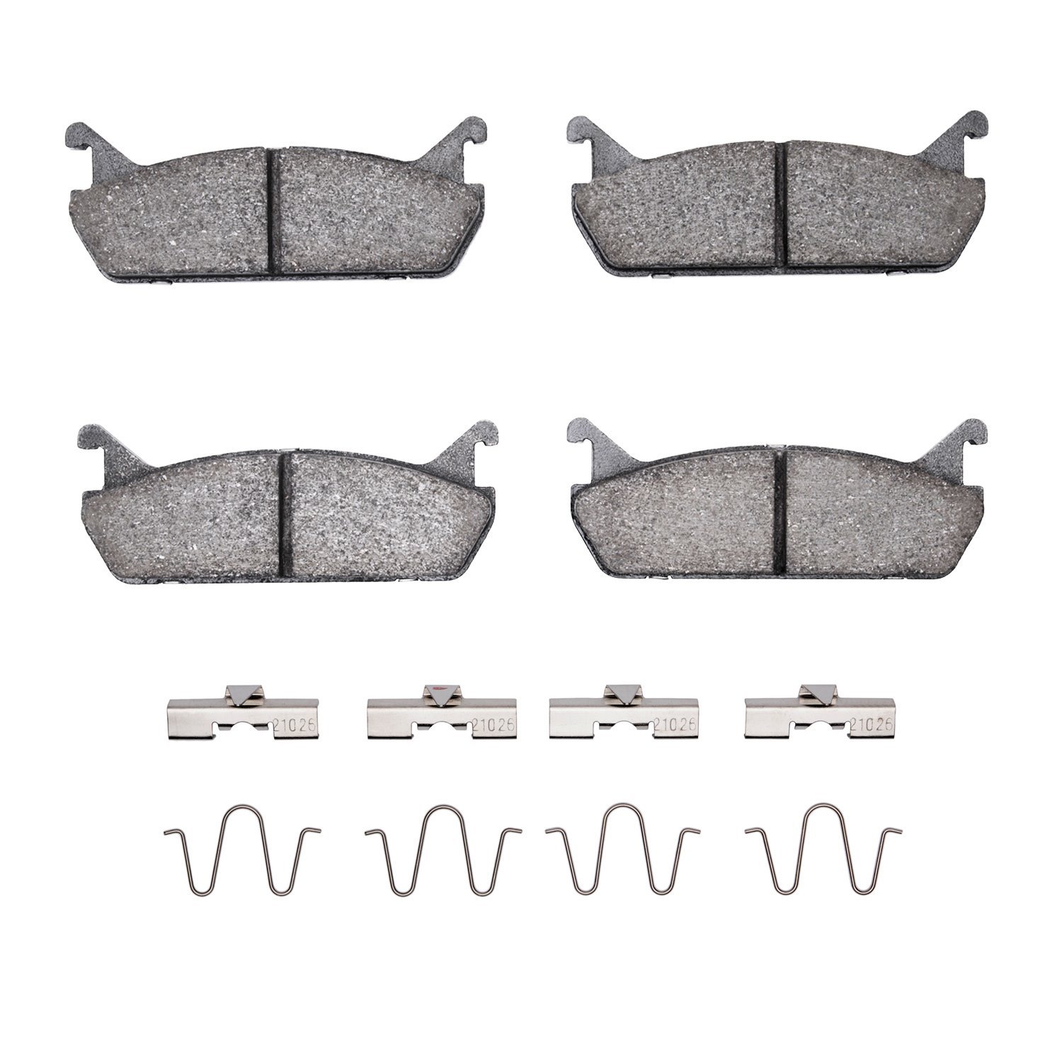1115-0458-01 Active Performance Brake Pads & Hardware Kit, 1990-1996 Ford/Lincoln/Mercury/Mazda, Position: Rear