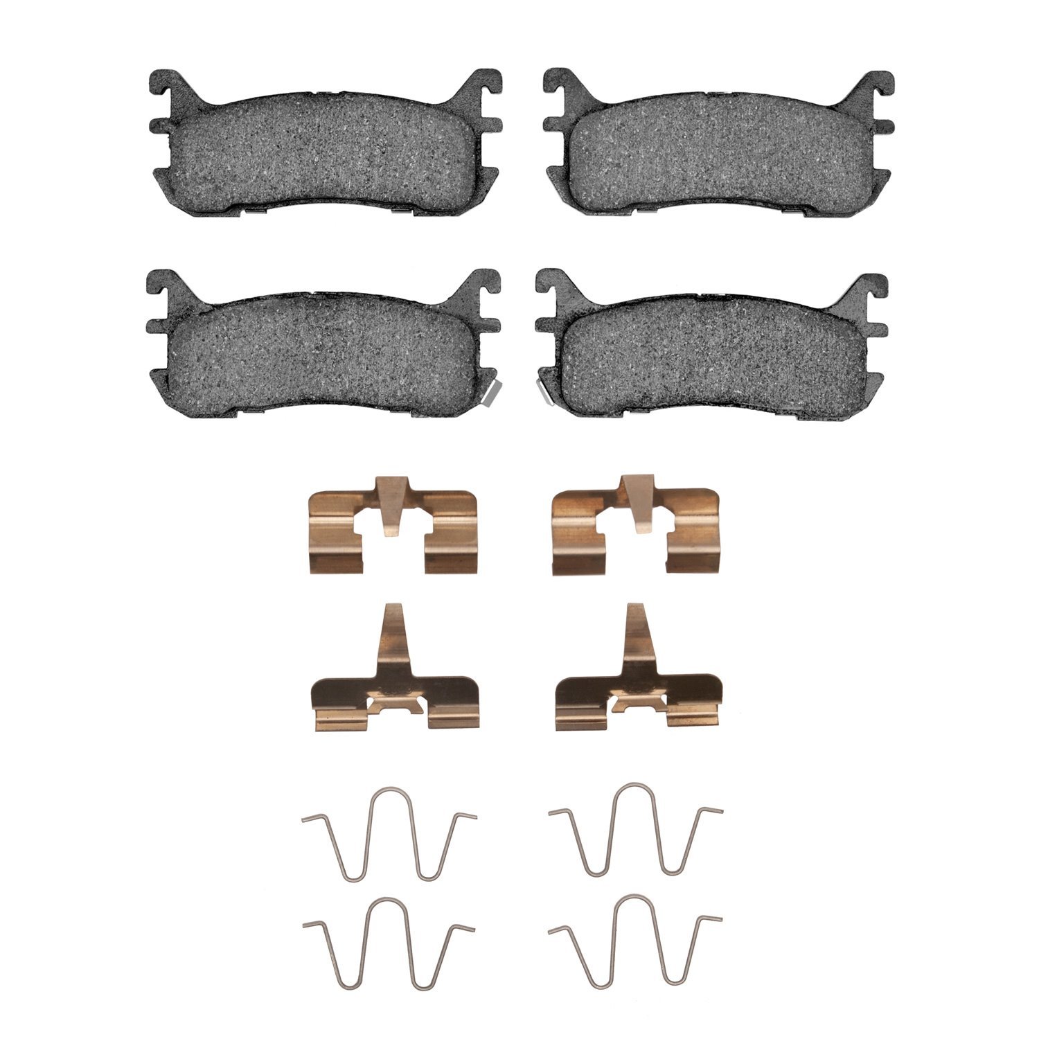 1115-0636-01 Active Performance Brake Pads & Hardware Kit, 1994-2003 Ford/Lincoln/Mercury/Mazda, Position: Rear