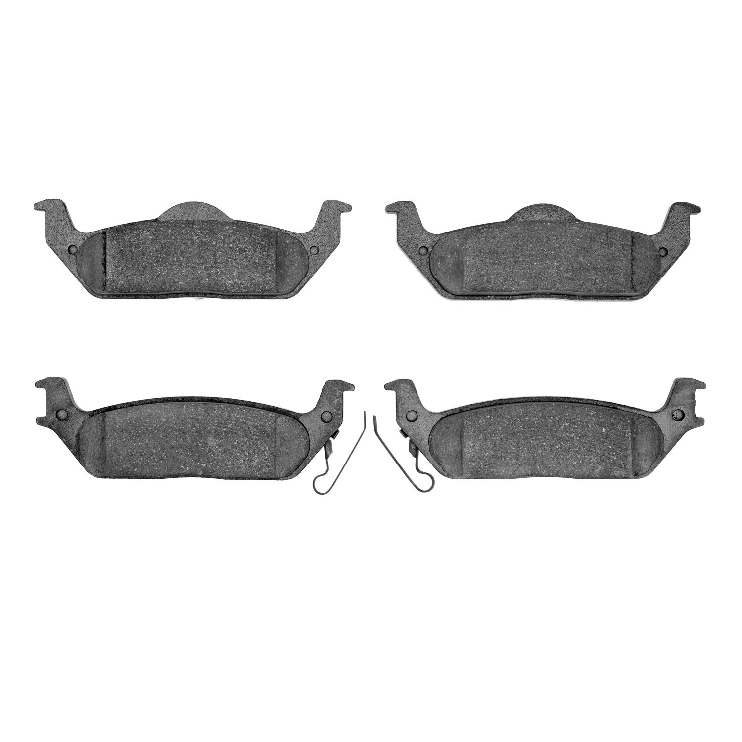 1214-1012-00 Heavy-Duty Semi-Metallic Brake Pads, 2004-2011 Ford/Lincoln/Mercury/Mazda, Position: Rear