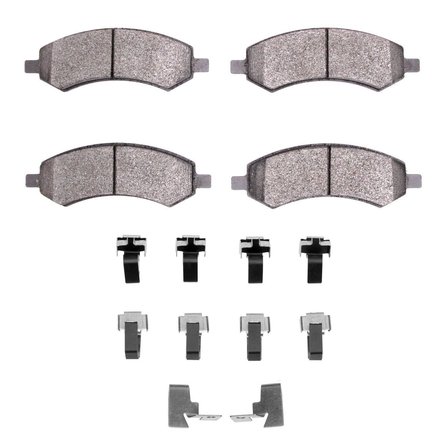 1214-1084-01 Heavy-Duty Brake Pads & Hardware Kit, Fits Select Multiple Makes/Models, Position: Front
