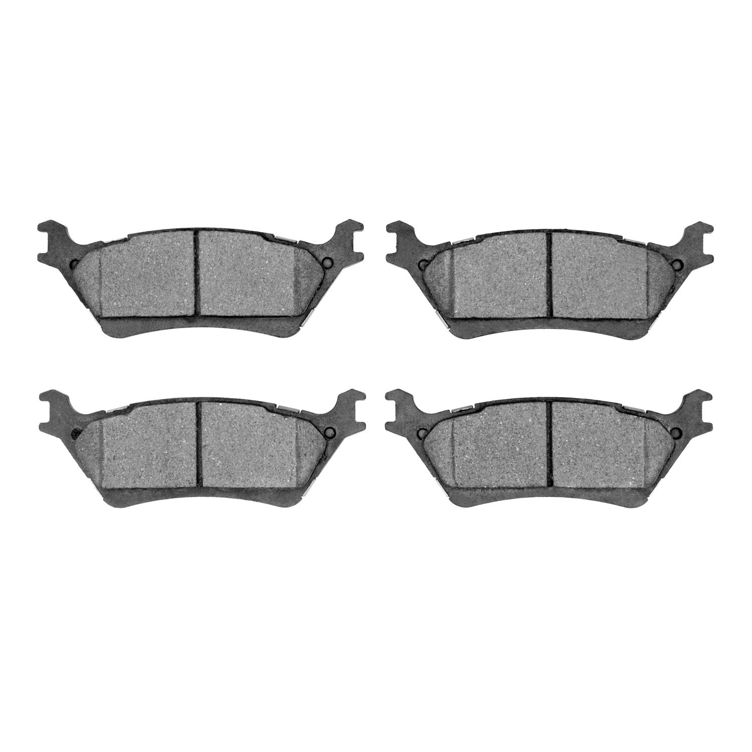 1214-1602-00 Heavy-Duty Semi-Metallic Brake Pads, 2012-2020 Ford/Lincoln/Mercury/Mazda, Position: Rear