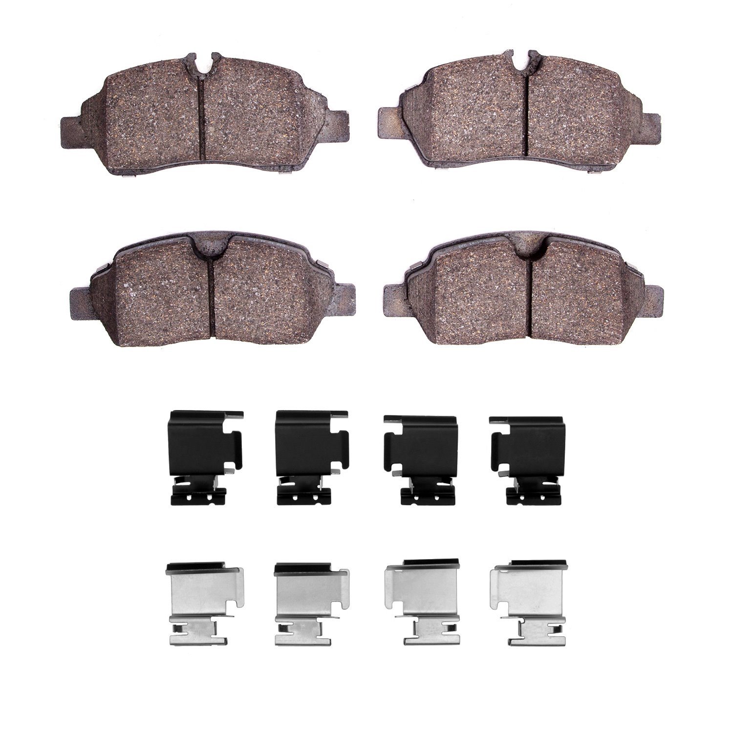 1214-1775-01 Heavy-Duty Brake Pads & Hardware Kit, 2015-2019 Ford/Lincoln/Mercury/Mazda, Position: Rear