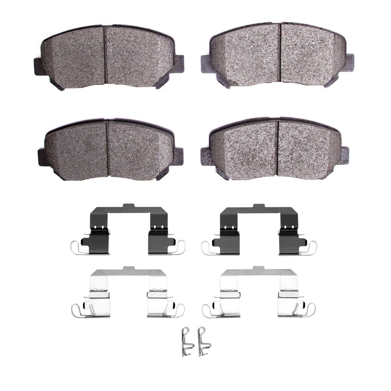 1310-1640-02 3000-Series Ceramic Brake Pads & Hardware Kit, 2016-2017 Mopar, Position: Front
