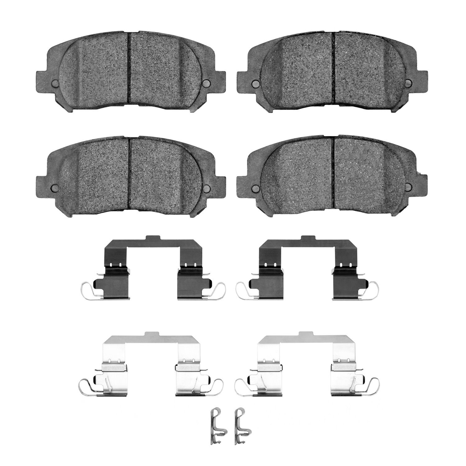 1310-1640-12 3000-Series Ceramic Brake Pads & Hardware Kit, Fits Select Mopar, Position: Front