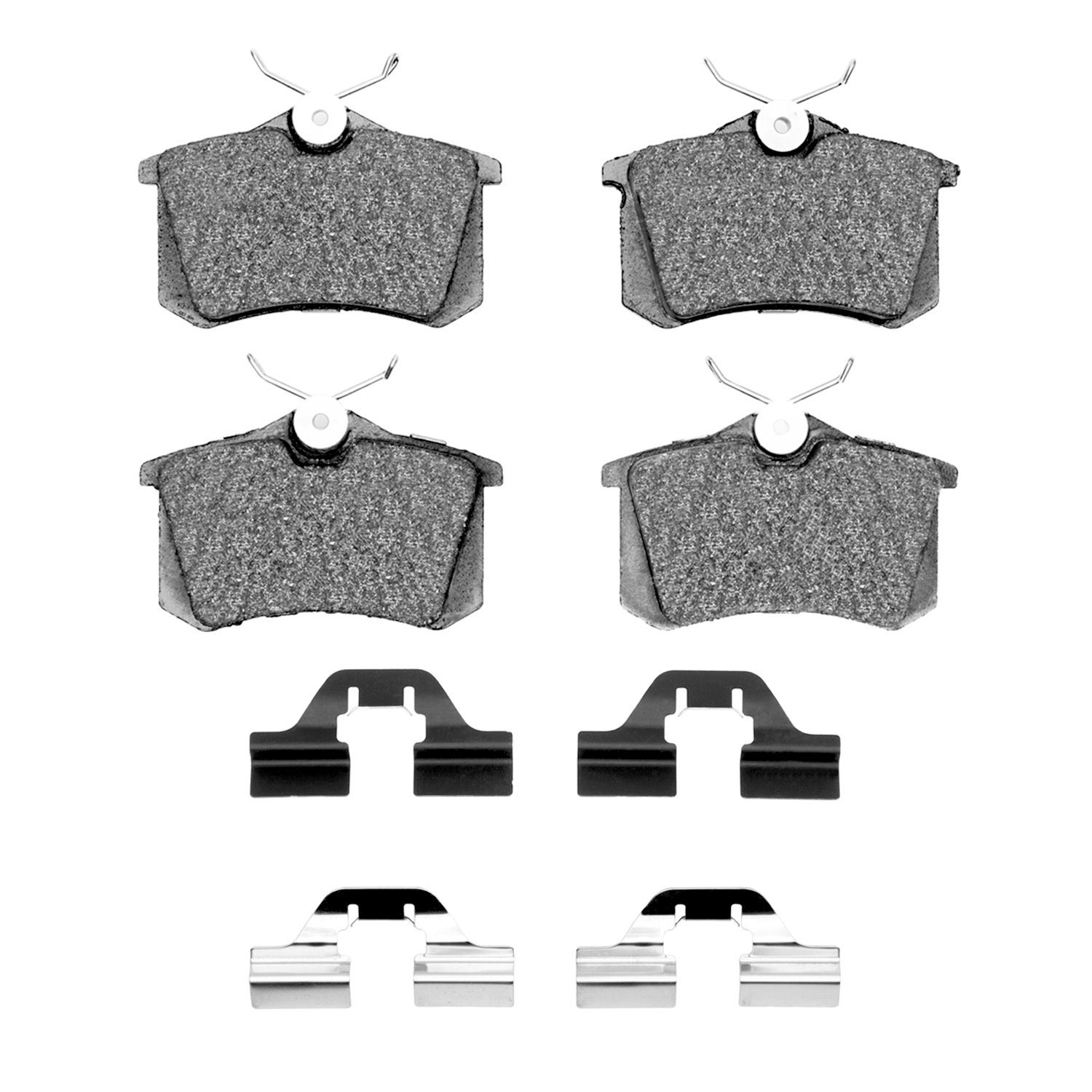 1311-0340-01 3000-Series Semi-Metallic Brake Pads & Hardware Kit, 1999-2015 Audi/Volkswagen, Position: Rear